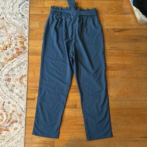 Grace Karin paper bag pants  - NWT - XL - cerulean blue - never worn - bow tie